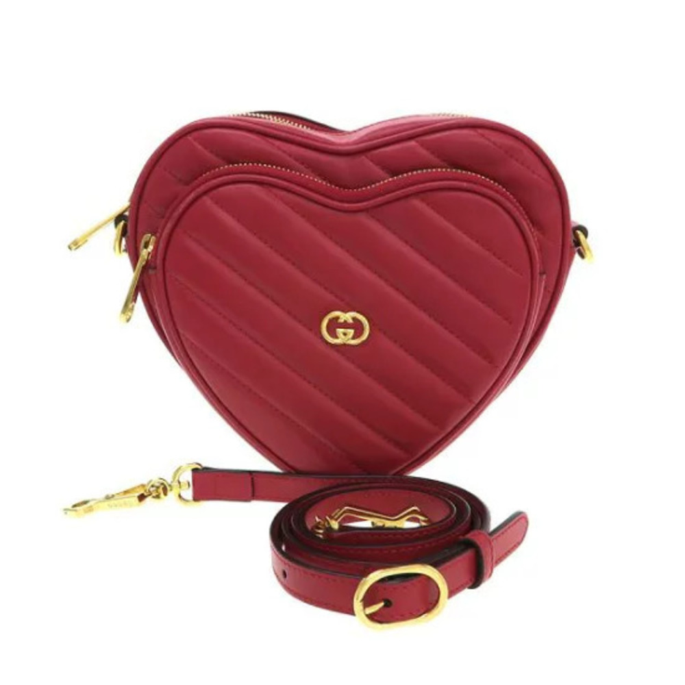 Gucci Interlocking GG Heart Shoulder Bag